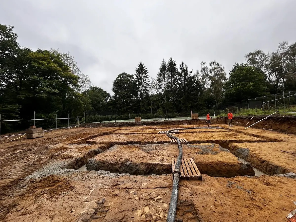 Coalition Groundworks services section with project photography