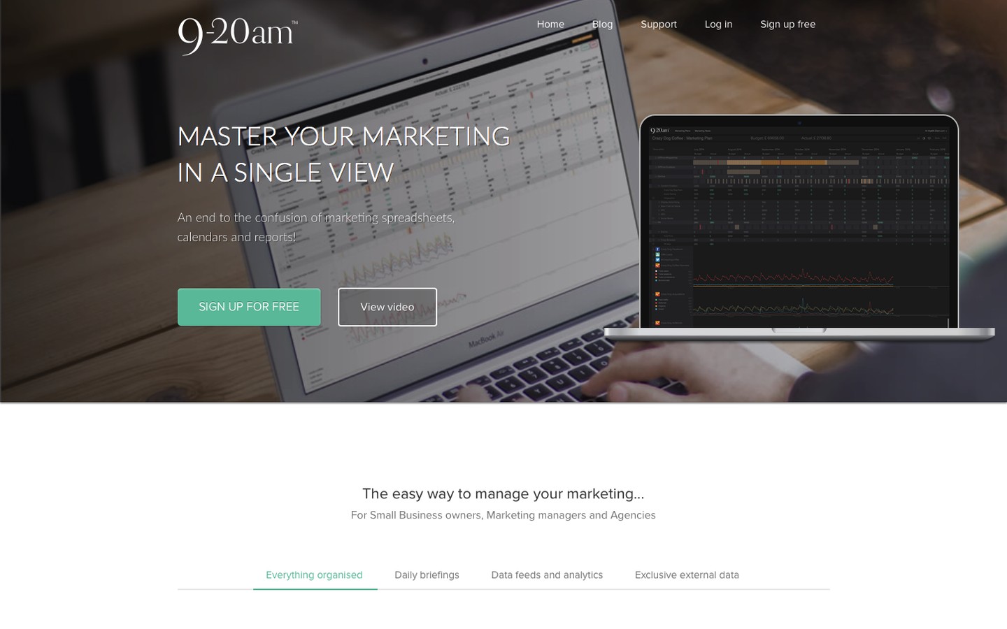 9-20am web application dashboard