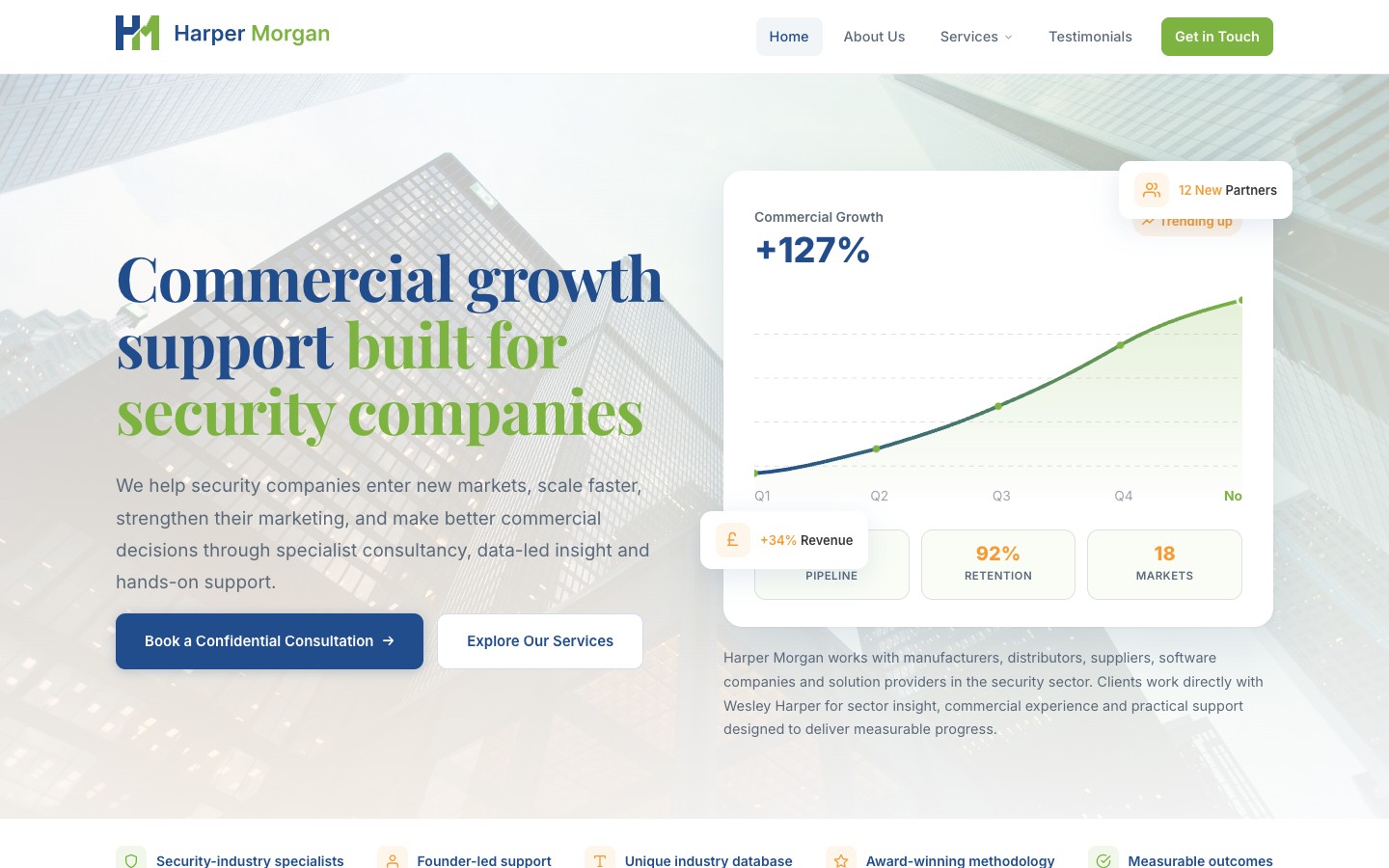 Harper Morgan website homepage